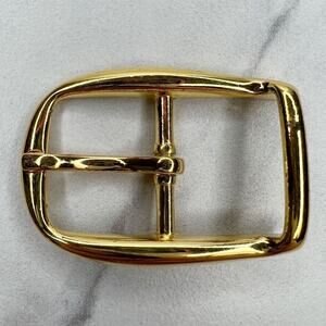 Vintage Gold Tone Simple Basic Belt Buckle for up to 1 Inch Belt